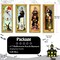 4 PCS Large Halloween Haunted Mansion Portraits Wall Decor (Multicolor)